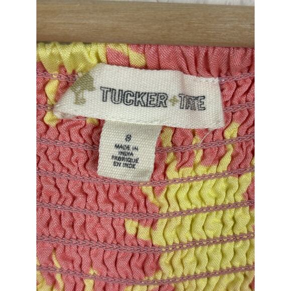 TUCKER & TATE Girls Romper Sz Small Pink Sun Summer Colorful Vacation Beach - Picture 7 of 8